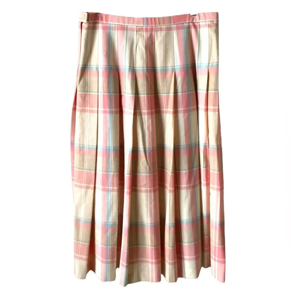 PENDLETON | Vintage 100% Virgin Wool Pleated Midi Skirt Size 16 - Picture 4 of 7